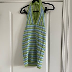 Free People Peppermayo Good Life Crochet Halter Dress